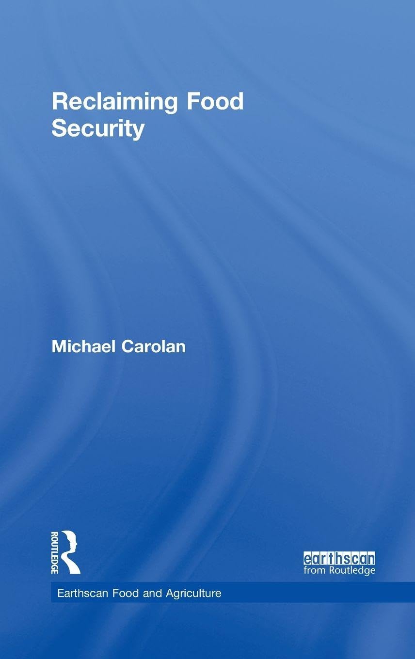 Reclaiming Food Security Social Sciences Books