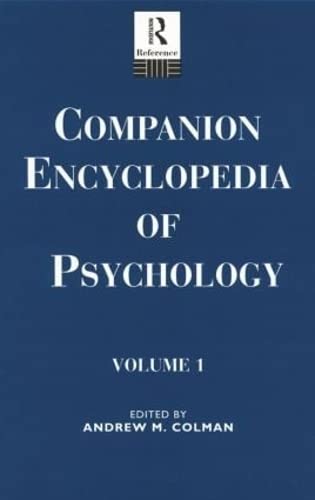 Companion Encyclopedia of Psychology: 2-Volume Set (Routledge Companion Encyclopedias) Reference Books