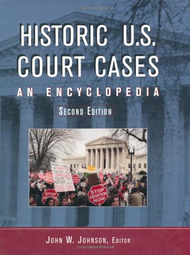 Historic U.S. Court Cases: An Encyclopedia Books