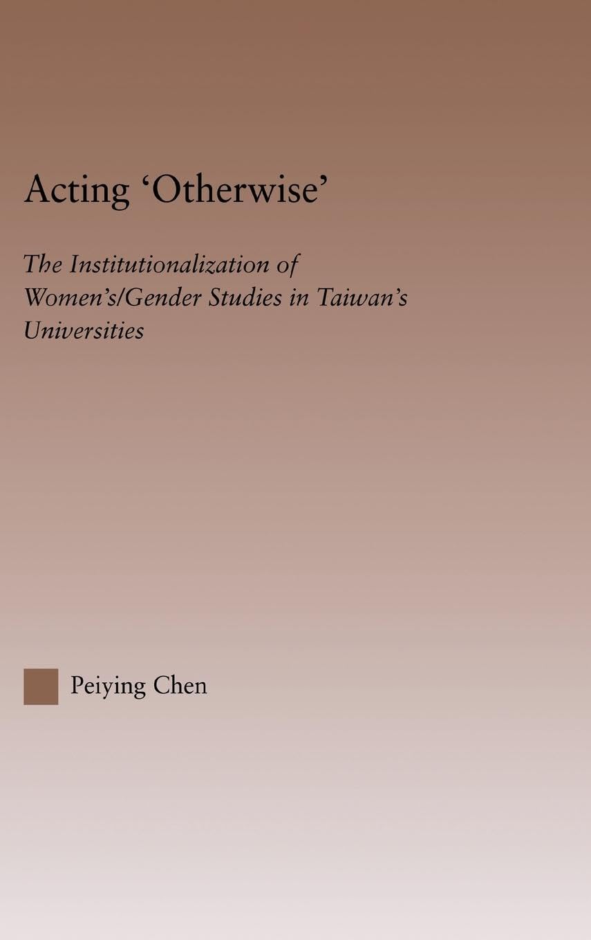 Acting Otherwise Books