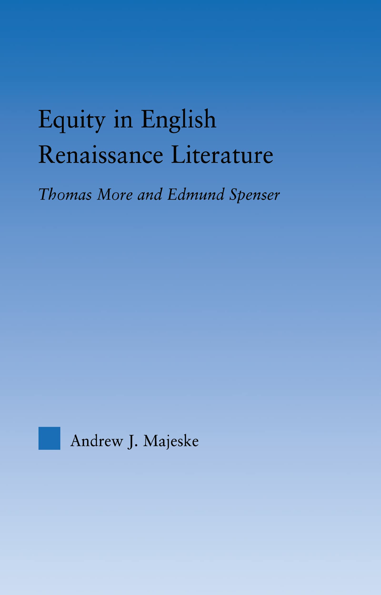 Equity in English Renaissance Literature Contemporary literature