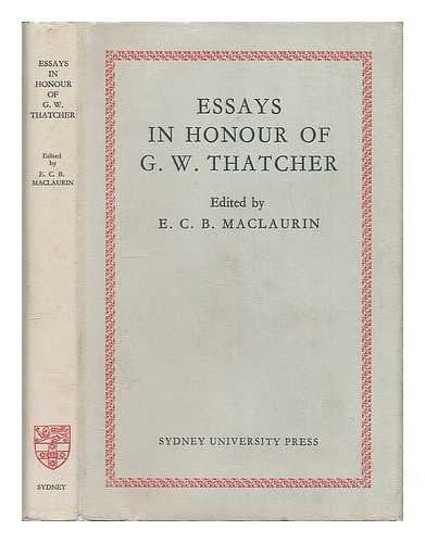 Essays in Honour of Griffiths Wheeler Thatcher book