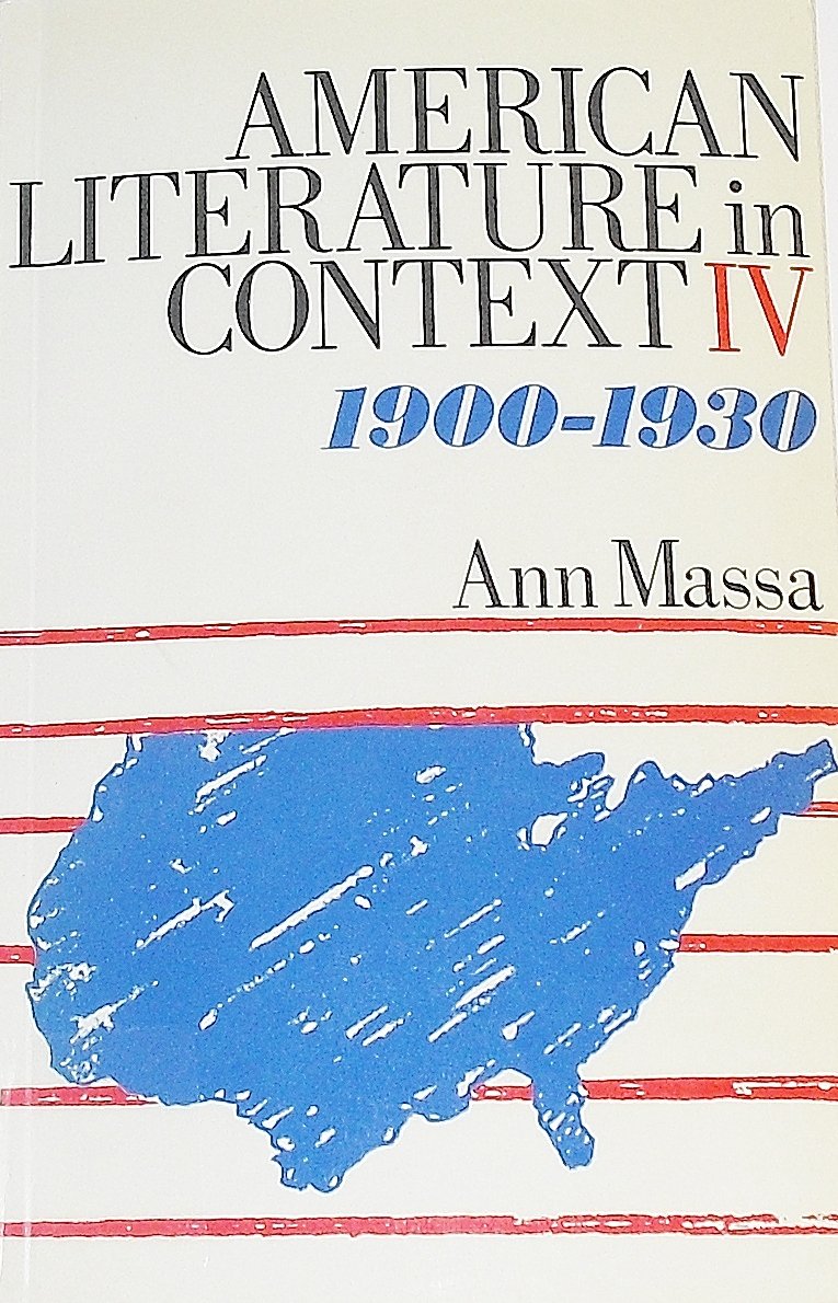 American Literature in Context: 1900-1930 (University Paperbacks) Contemporary literature