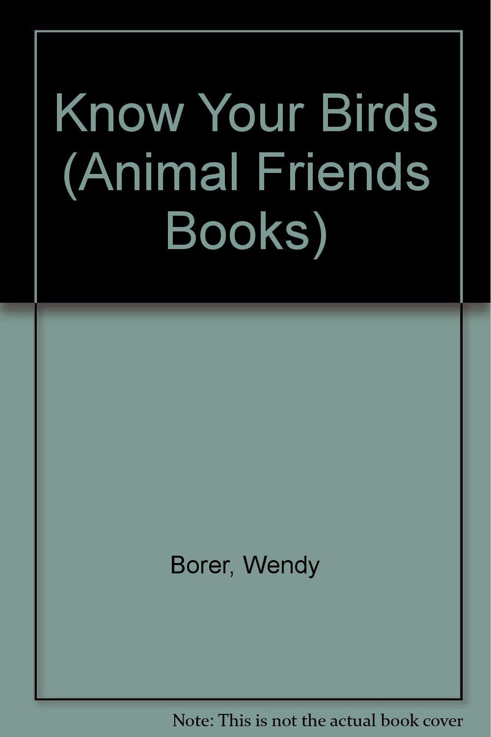 Know Your Birds (Animal Friends Books) Books