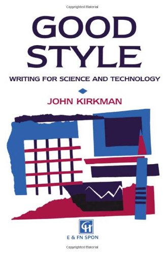 Good Style: Writing for Science and Technology Social Sciences Books