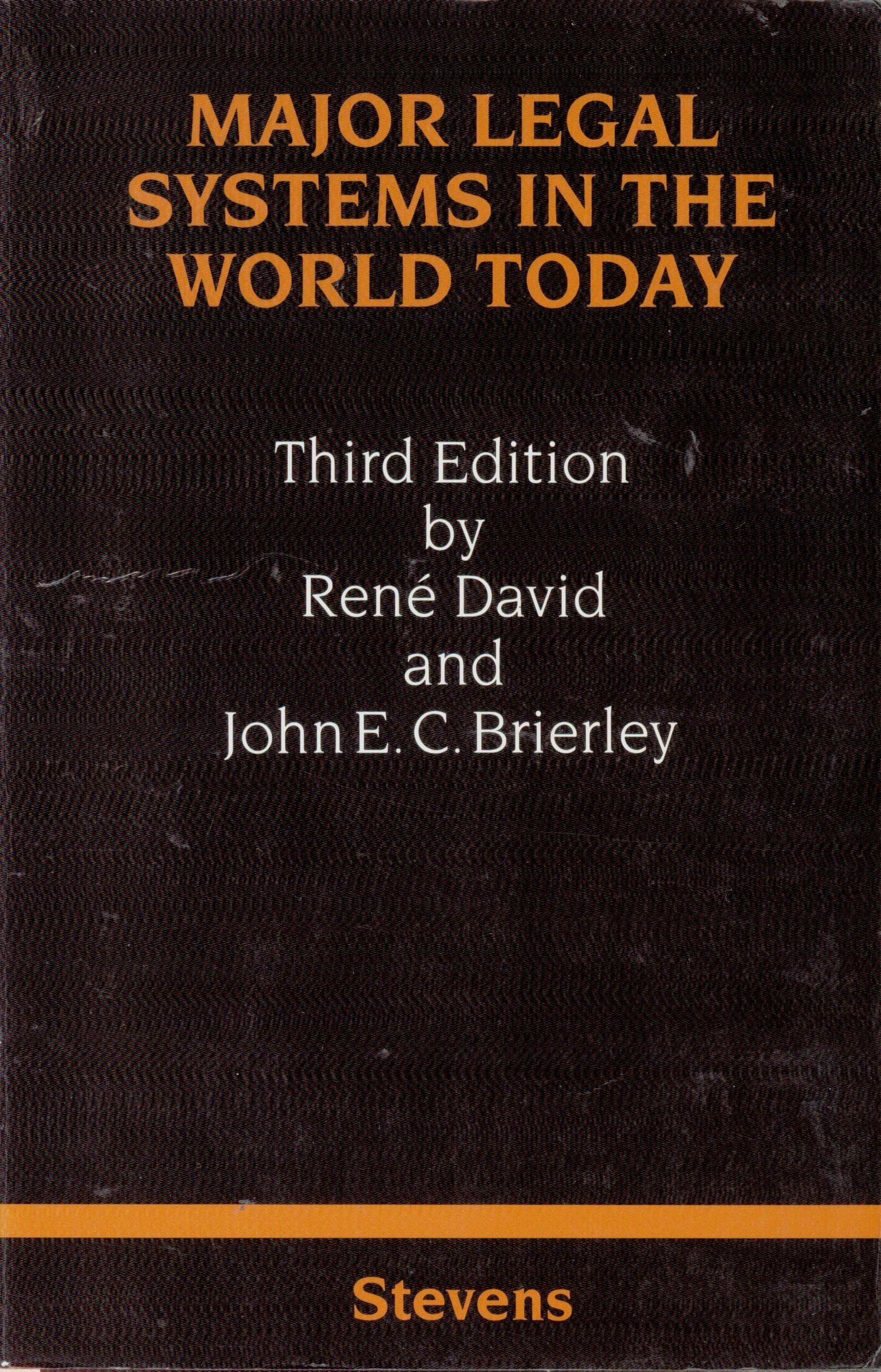 Major Legal Systems in the World Today Law
