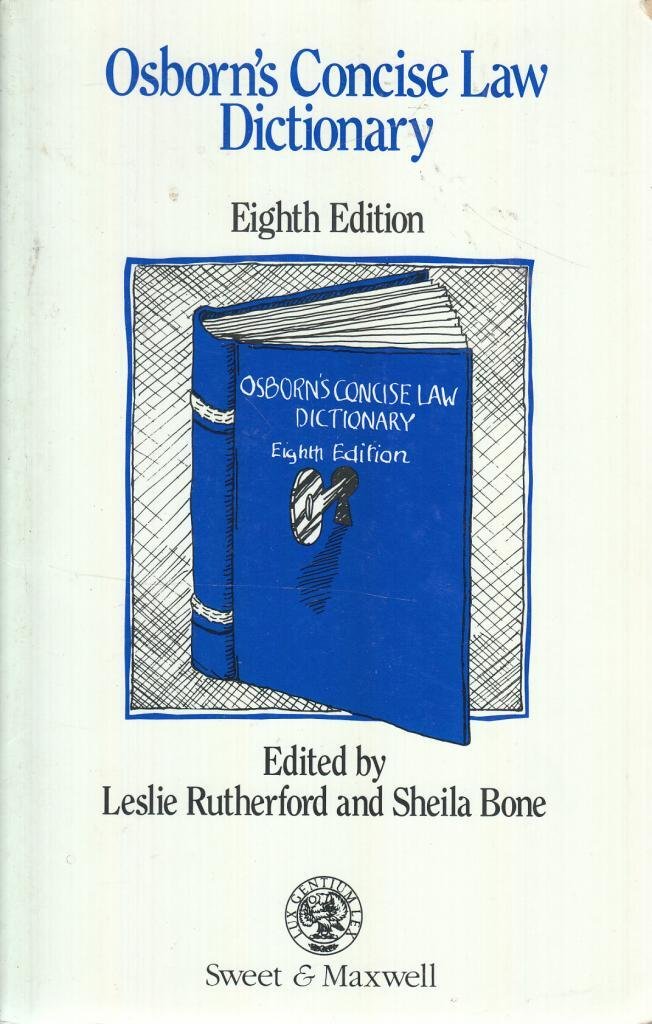 Product Image: Osborn's Concise Law Dictionary