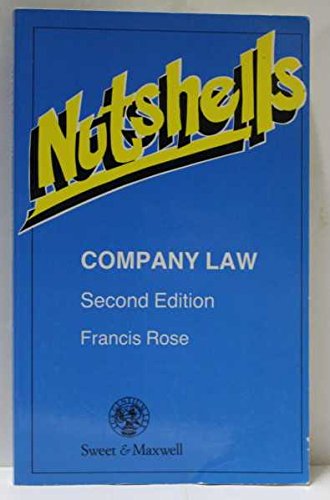 Company Law in a Nutshell book