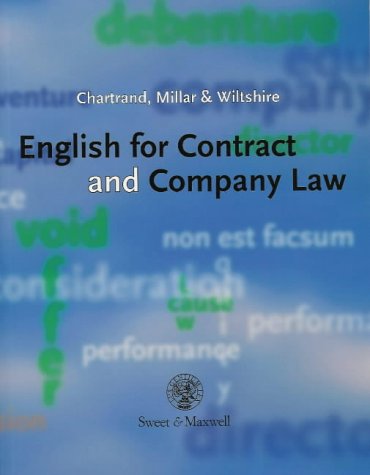 English for Contract and Company Law Law