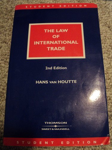 The Law of International Trade book