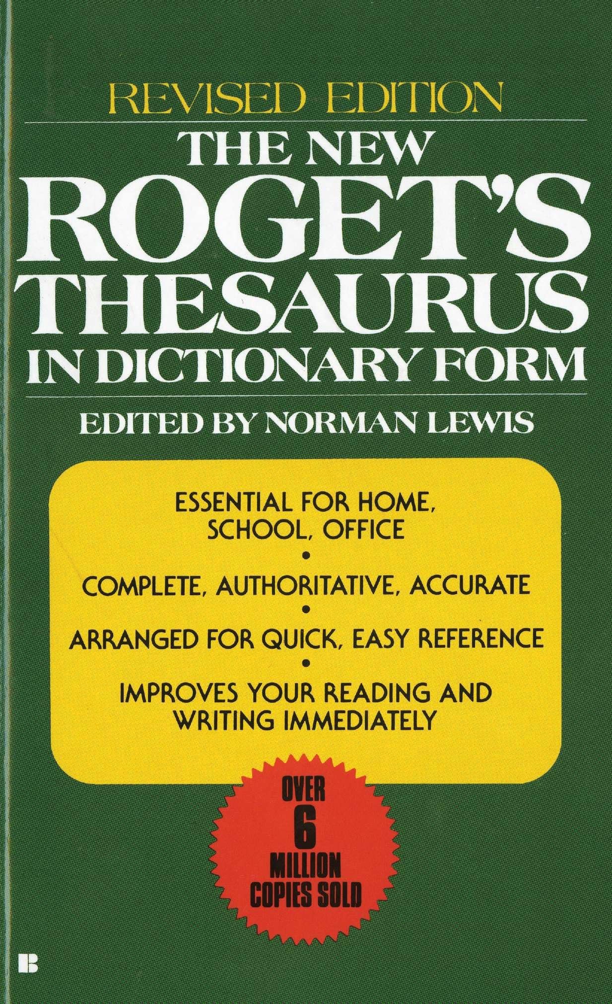 The New Roget's Thesaurus in Dictionary Form: Revised Edition General education