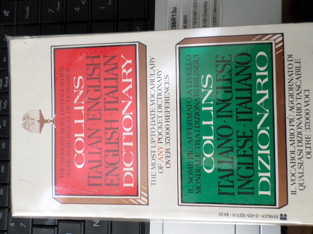 Collins Italian-English, English-Italian Dictionary Books