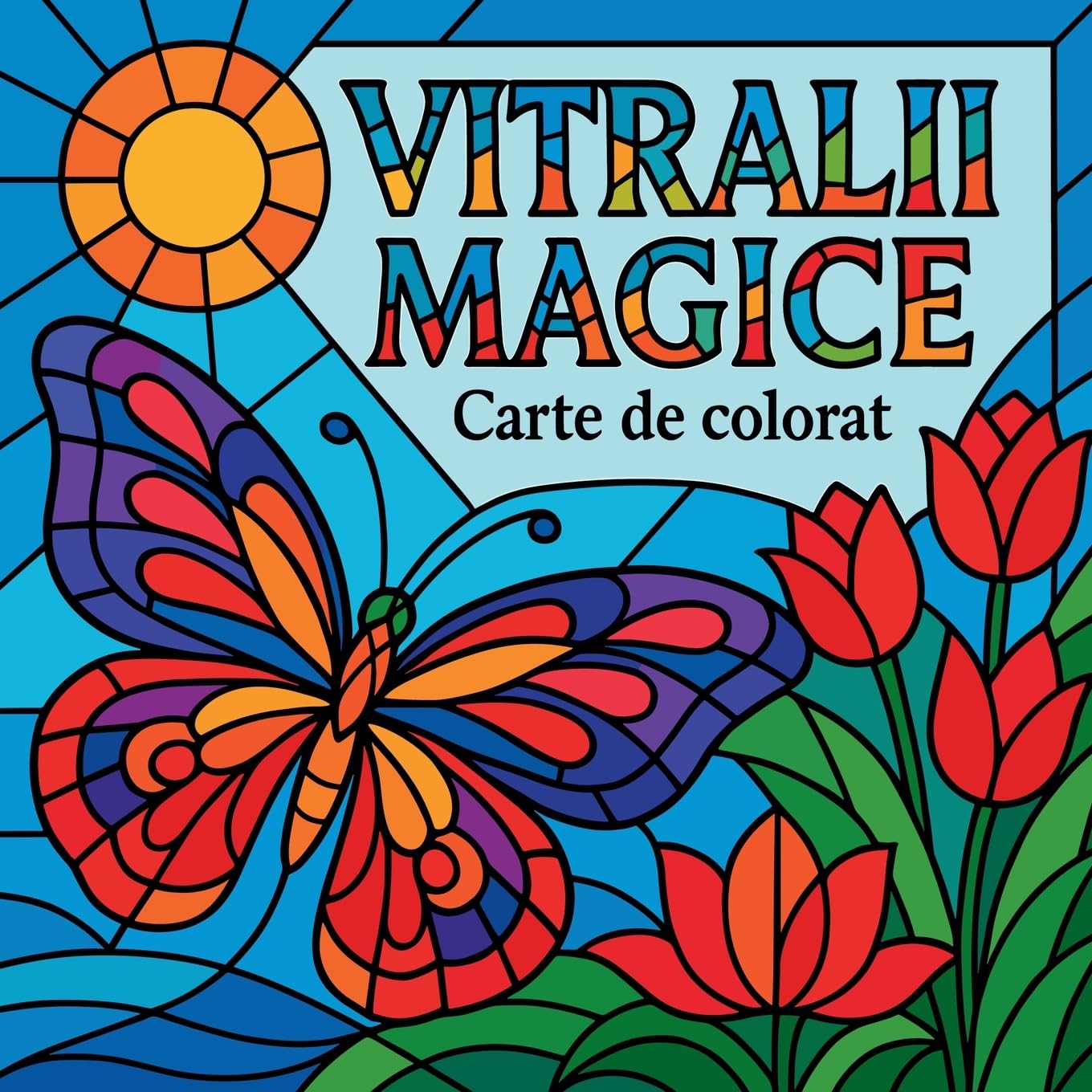 Vitralii magice - Carte de colorat Architecture