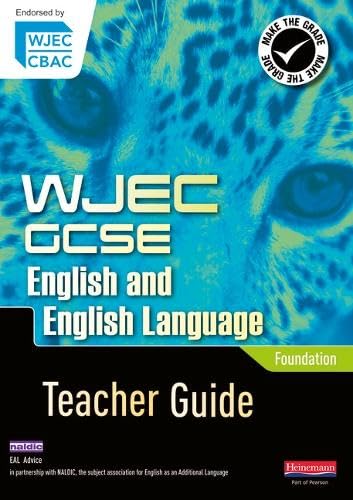 WJEC GCSE English and English Language Foundation Teacher Guide (WJEC GCSE English 2010) Professional & Reference Books
