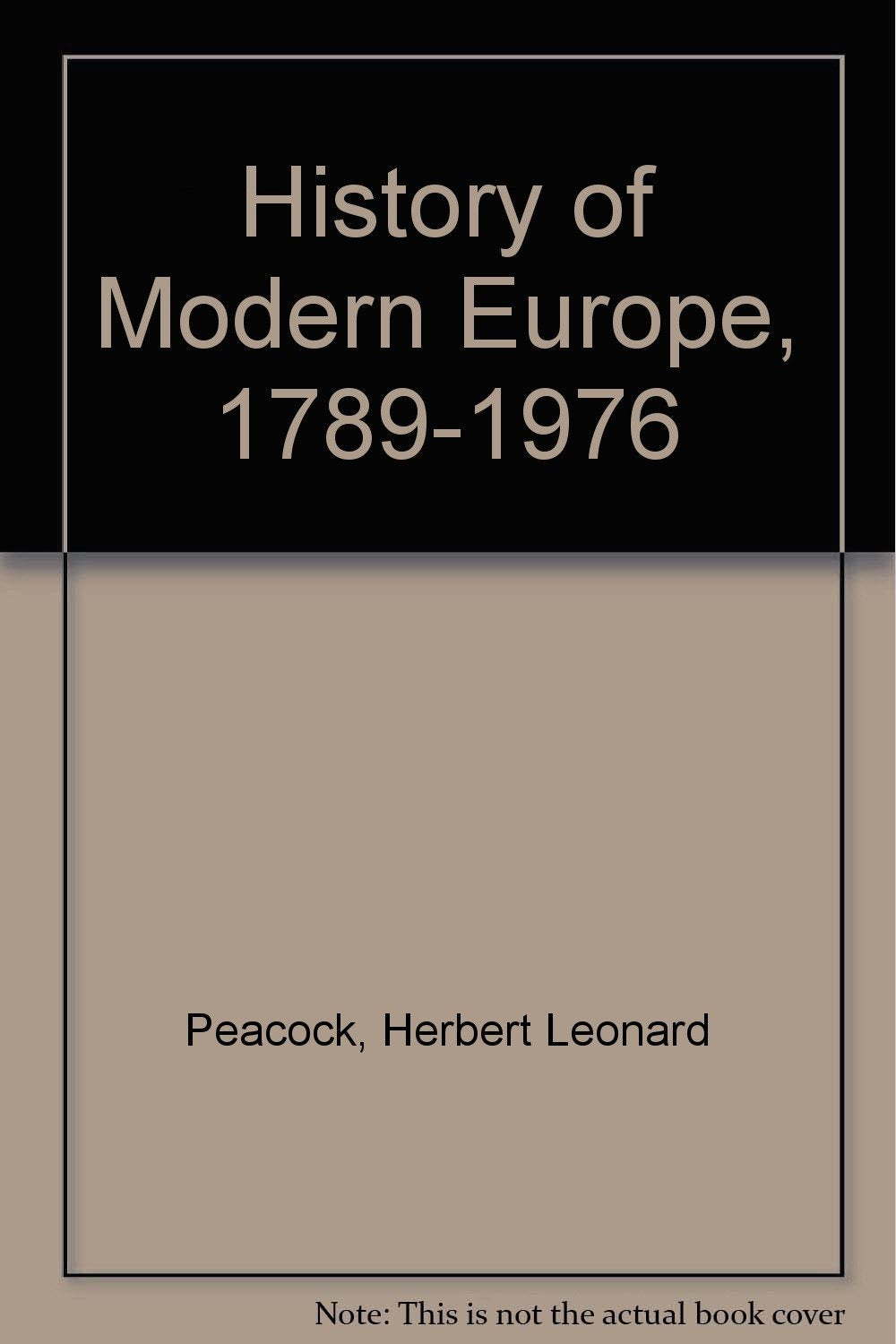 History of Modern Europe, 1789-1976 Books