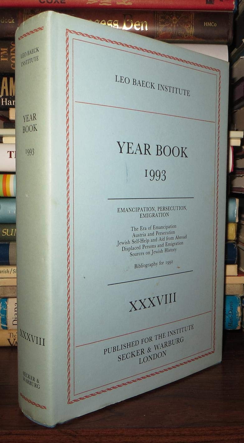 Emancipation, Persecution and Survival (v. 38) (Leo Baeck Institute Year Book) Religion & Esotericism