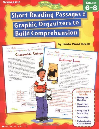 Short Reading Passages & Graphic Organizers to Build Comprehension: Grades 6-8 Books