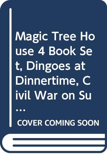 Magic Tree House 4 Book Set, Dingoes at Dinnertime, Civil War on Sunday, Revolutionary War on Wednesday, Twister on Tuesday (20, 21, 22, 23) Books