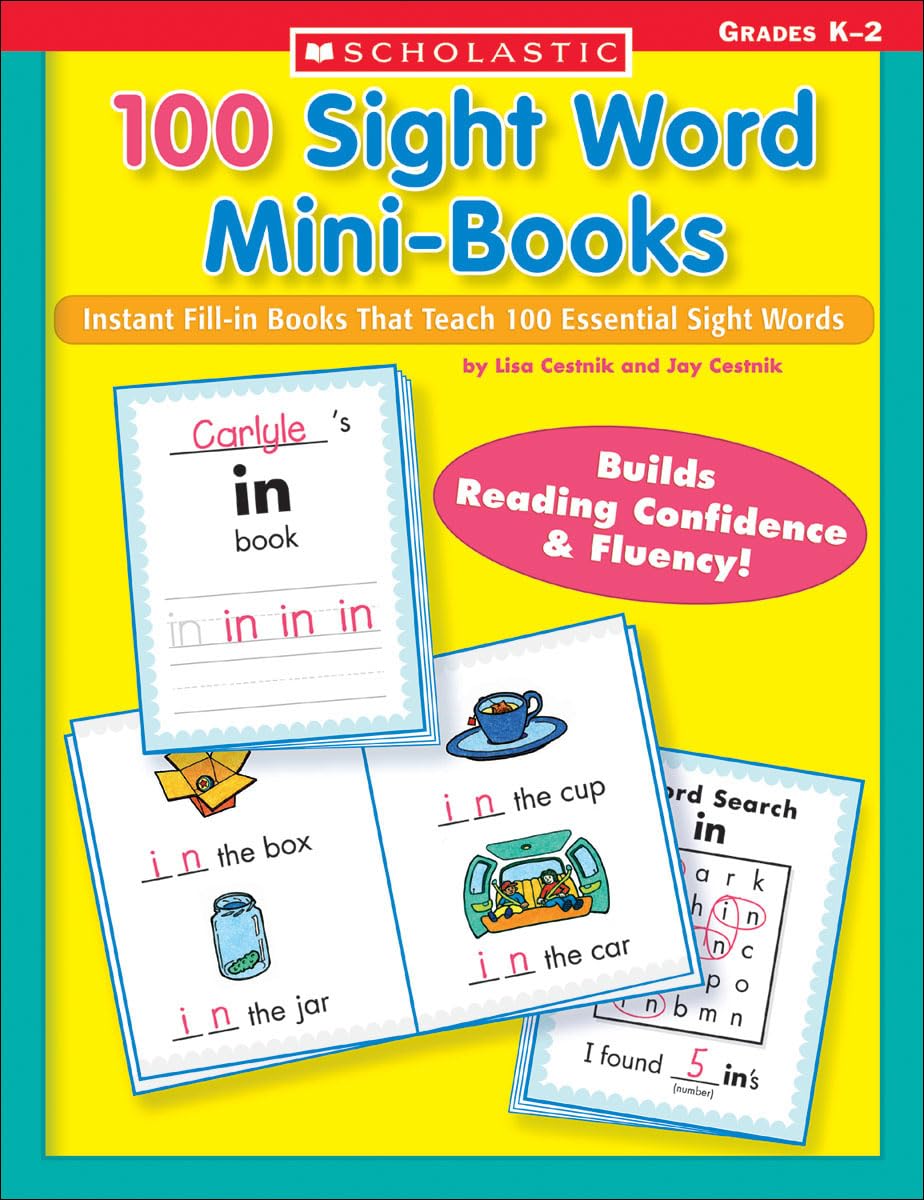 100 Sight Word Mini-Books: Instant Fill-In Mini-Books That Teach 100 Essential Sight Words (Teaching Resources) Learning & Reference