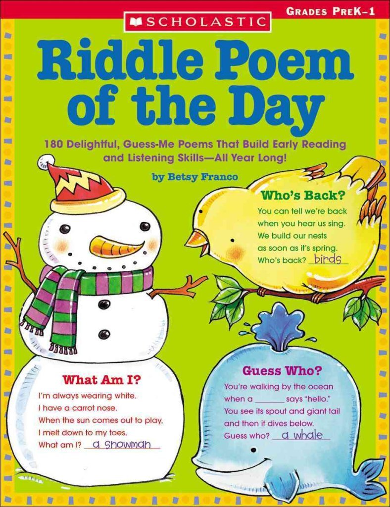 Riddle Poem Of The Day: 180 Delightful, Guess-Me Poems That Build Early Reading And Listening Skills-All Year Long! Education & Training