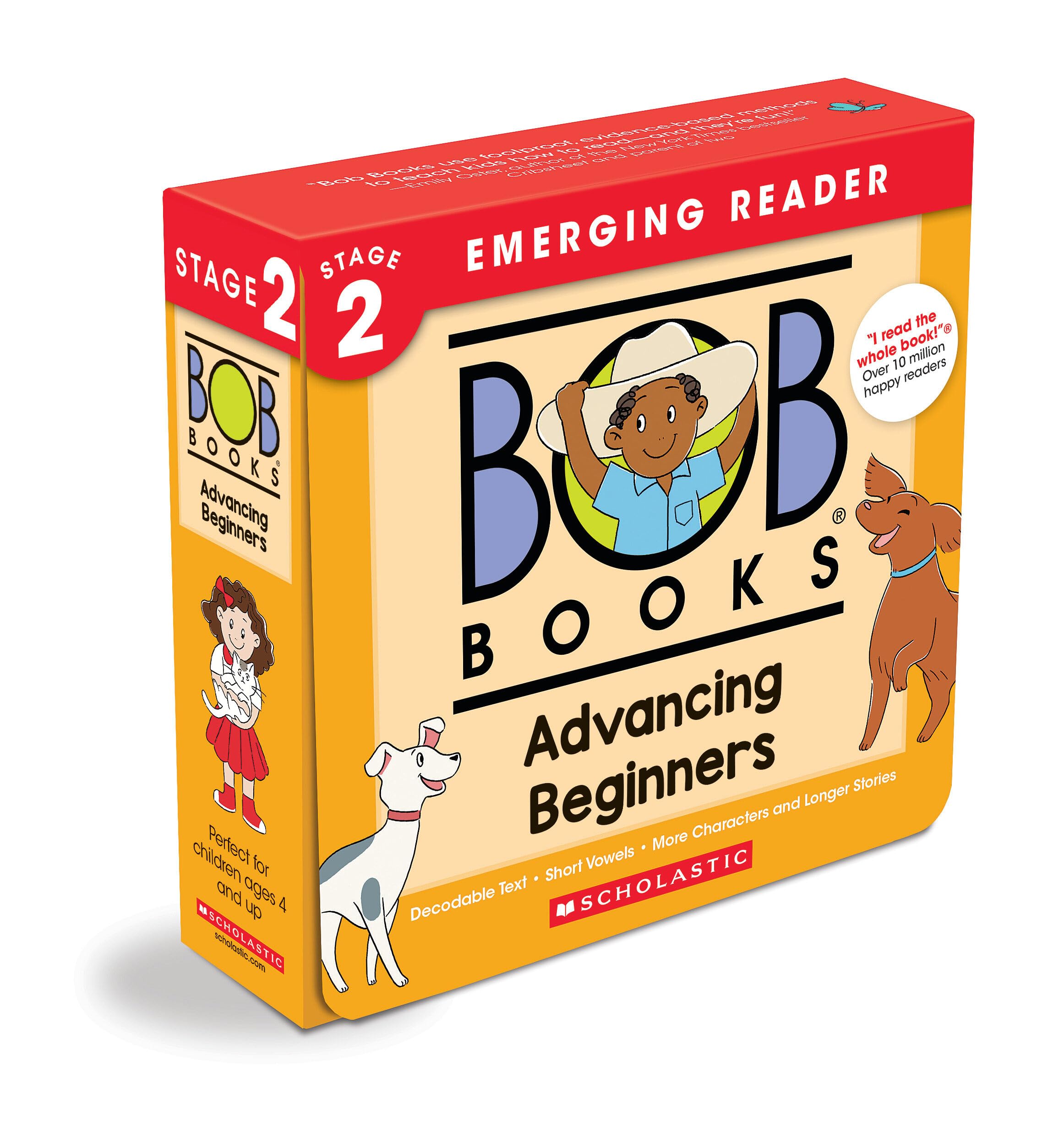 Bob Books - Advancing Beginners Box Set Decodable Phonics Books, Ages 4 and Up, Kindergarten (Stage 2: Emerging Reader): 8 Books for Young Readers Non-fiction