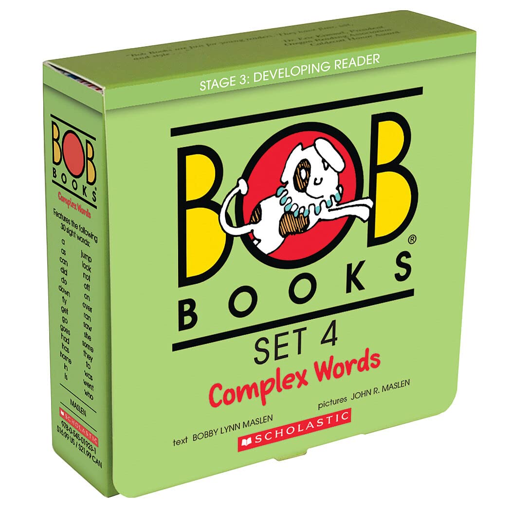 Bob Books - Complex Words Box Set Phonics, Ages 4 and Up, Kindergarten, First Grade (Stage 3: Developing Reader) (Bob Books, 4, Band 4) Non-fiction