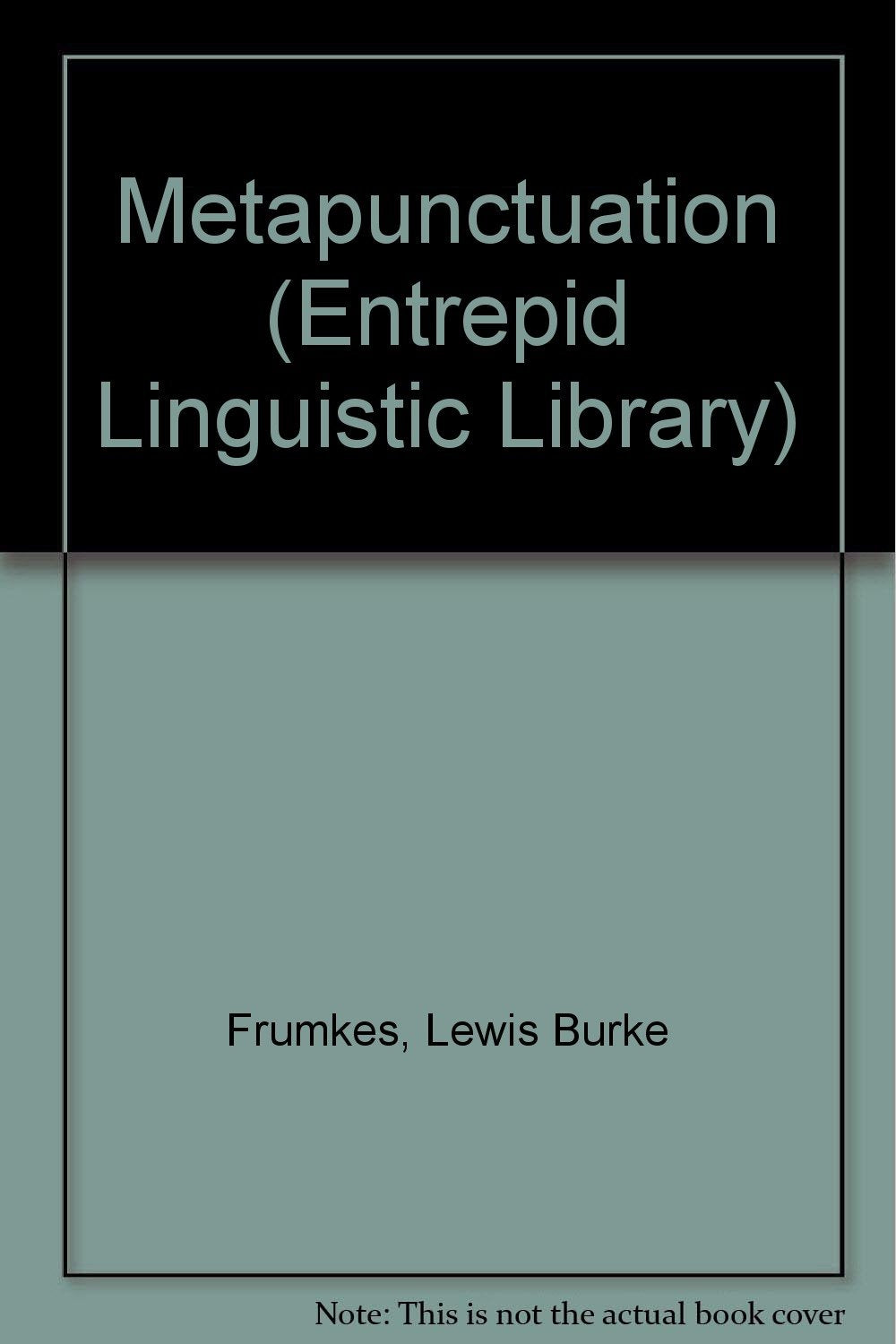 Metapunctuation (Entrepid Linguistic Library) Books
