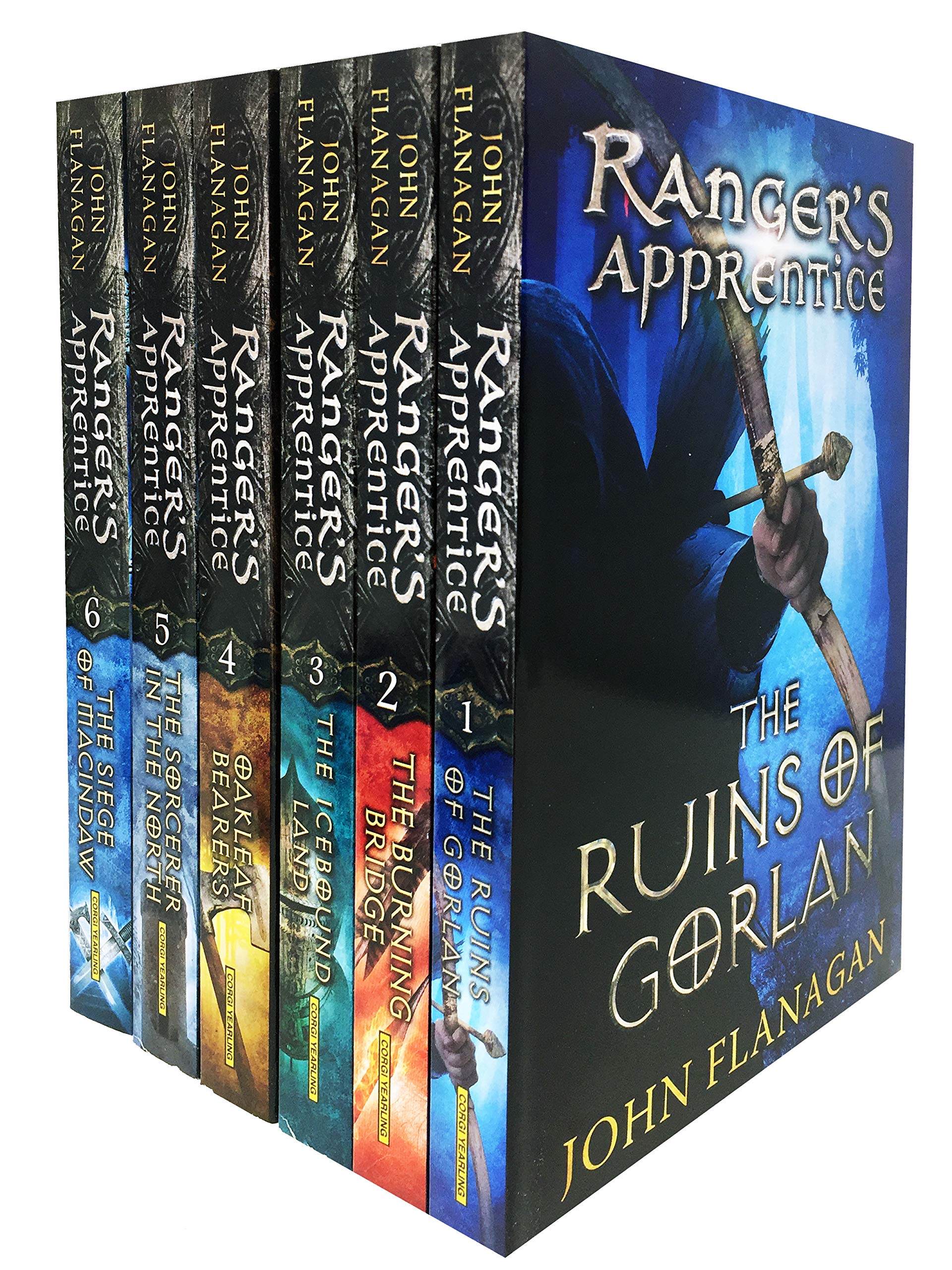 Rangers Apprentice 6 Books Collection Set (Series 1) - Ruins of Gorlan, Burning Bridge, Icebound Land, The Oakleaf Bearers, The Sorcerer in the North, The Siege of Macindaw Historical Fiction