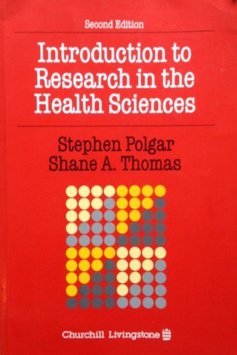 Introduction to Research in the Health Sciences Medicine