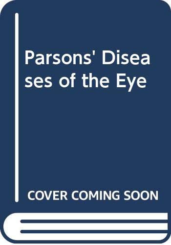 Parsons' Diseases of the Eye Books