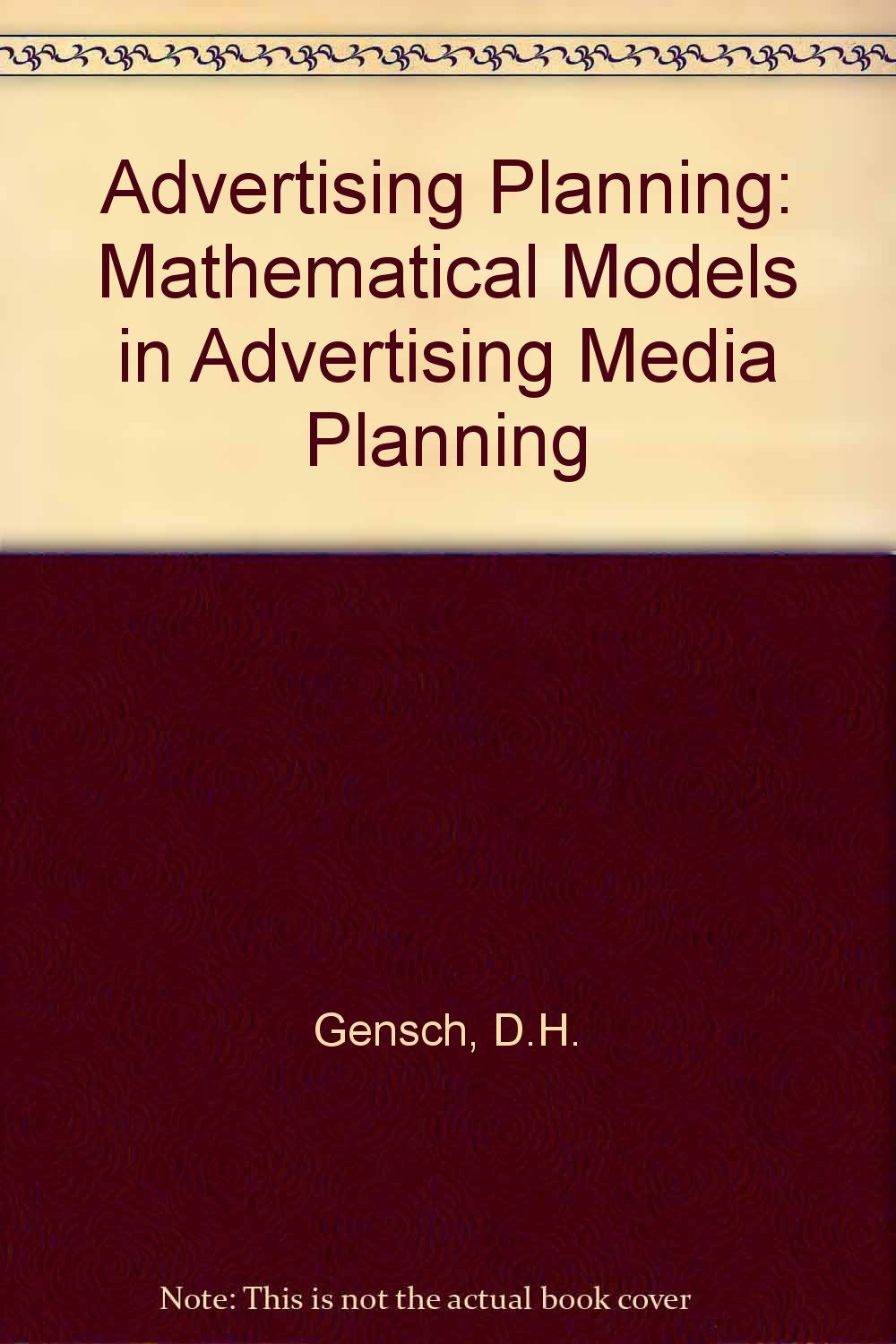 Advertising Planning: Mathematical Models in Advertising Media Planning Books