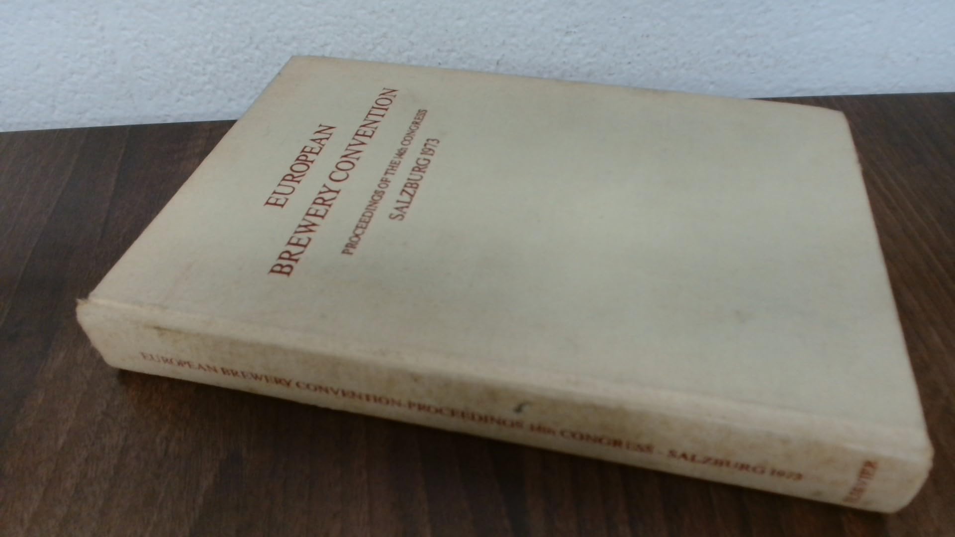Salzburg (European Brewery Convention: Proceedings) Books