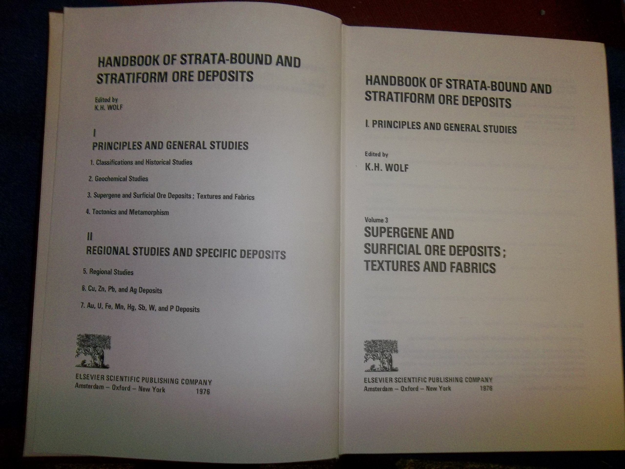 Supergene and Surficial Ore Deposits; Textures and Fabrics (v. 3) (Handbook of Strata-bound and Stratiform Ore Deposits) Mathematics