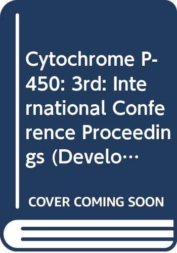 Cytochrome P-450: International Conference Proceedings (Developments in Biochemistry S.) Mathematics