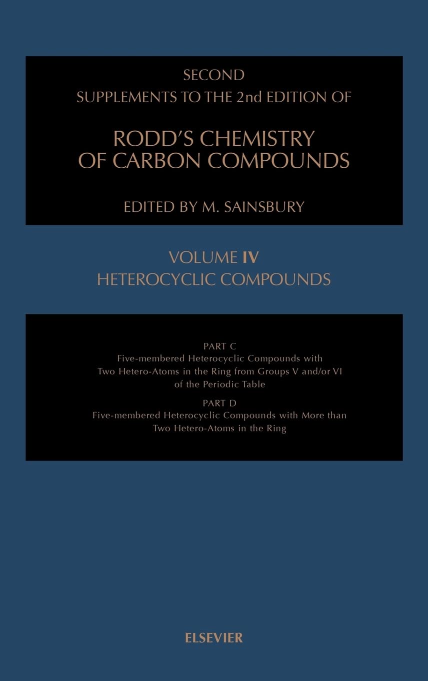 Heterocy Compound Ssrccivc/D H (RODD'S CHEMISTRY OF CARBON COMPOUNDS 2ND EDITION SUPPLEMENT) Natural Sciences