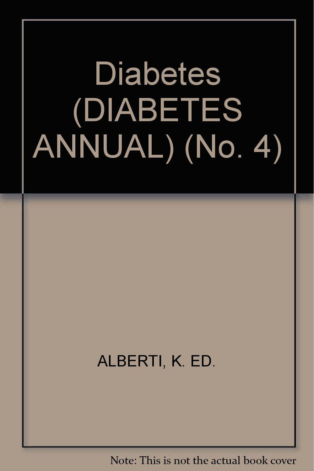 Diabetes Annual: No. 4 Books