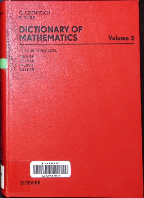 Dictionary of Mathematics: In Four Languages, English, German, French, Russian Foreign Languages ​​& Dictionaries