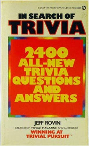 Rovin Jeff : in Search of Trivia (Signet) Books