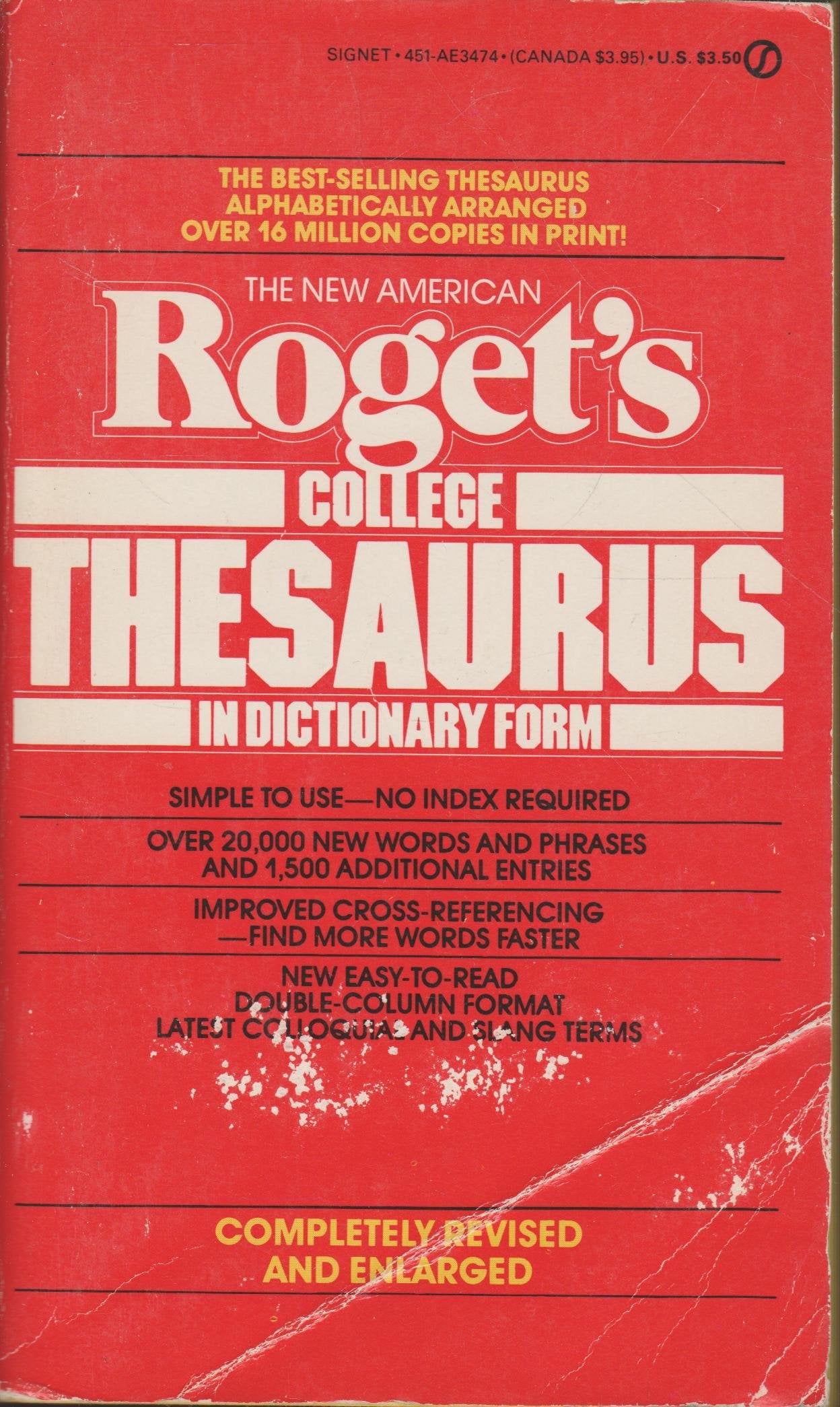Product Image: Roget's College Thesaurus O/E (Signet)