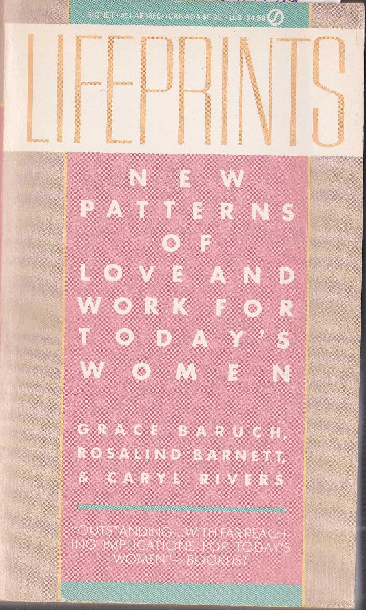 Lifeprints: New Patterns of Love and Work for Today's Women (Signet) Social Sciences