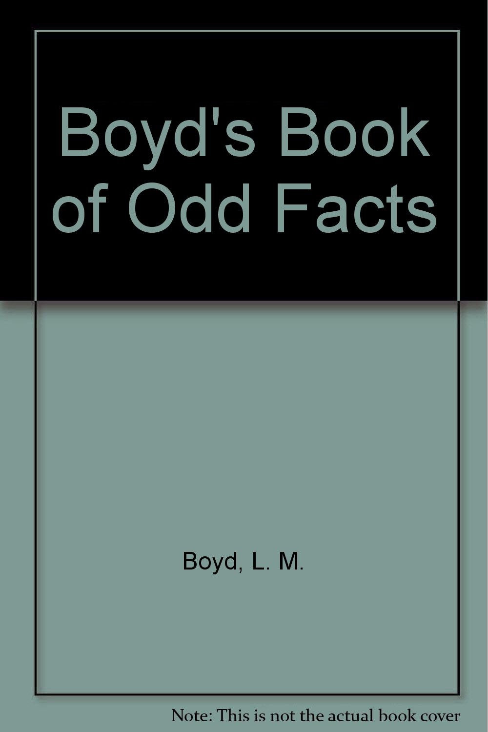 Boyd's Book of Odd Facts Reference Books