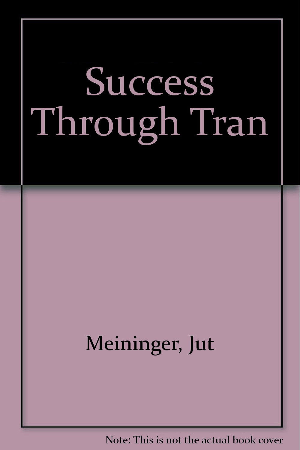 Product Image: Success Through Tran