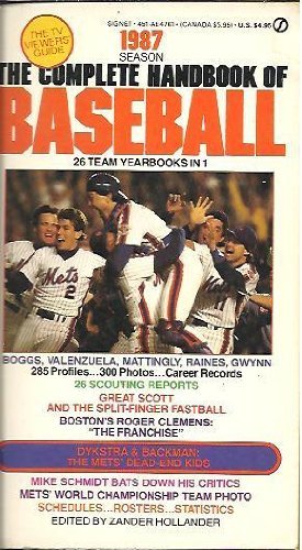 Hollander Zander Ed. : 1987: Complete Hdbk of Baseball (Signet) Leisure & Fun