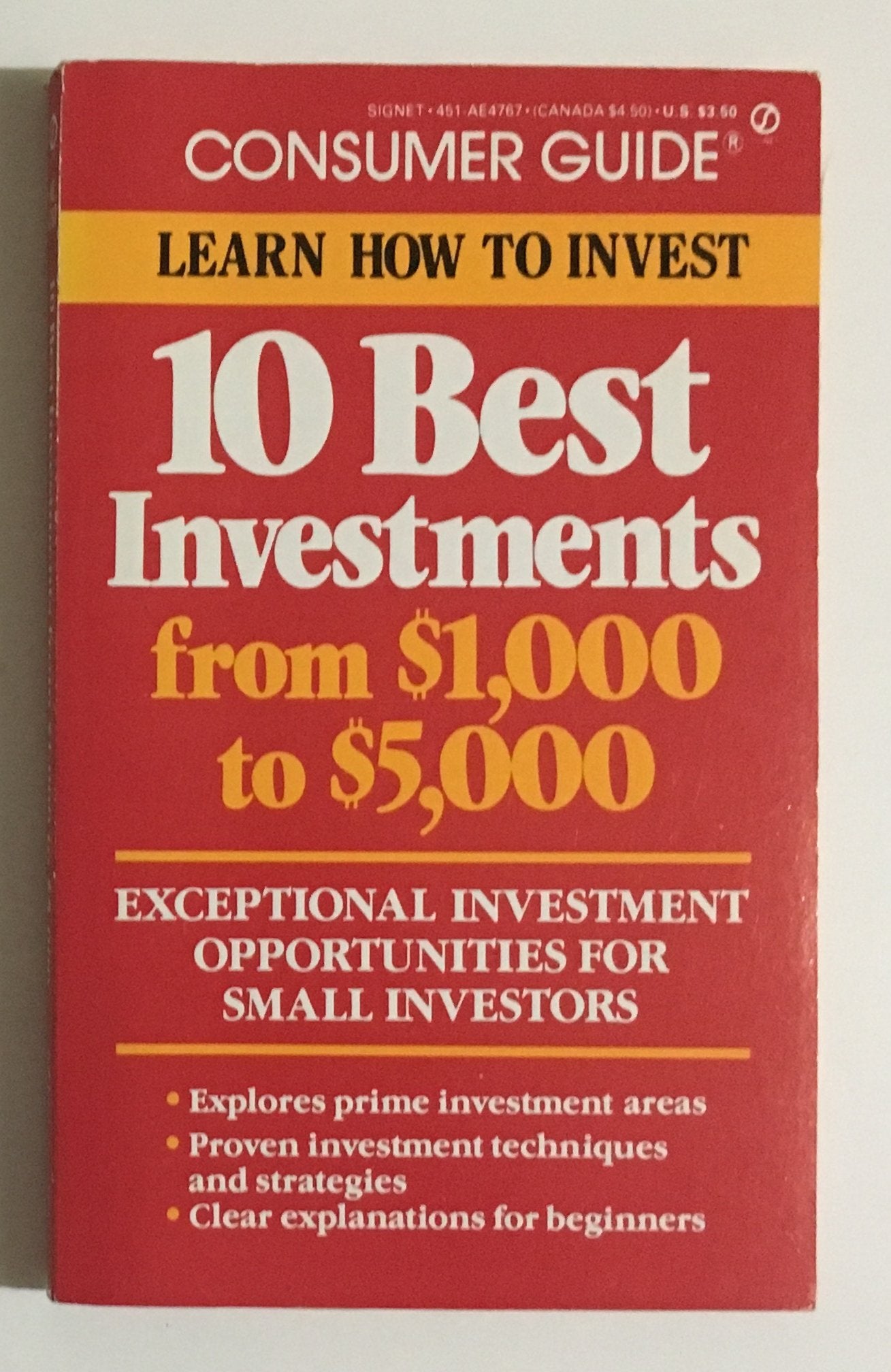 Ten Best Rated Investments from 2 to 5000 Dollars Books