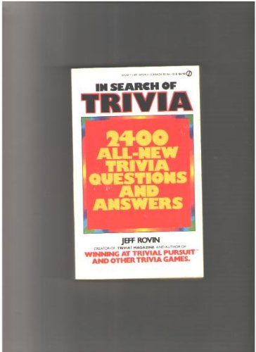 Rovin Jeff : in Search of Trivia (Signet) Books