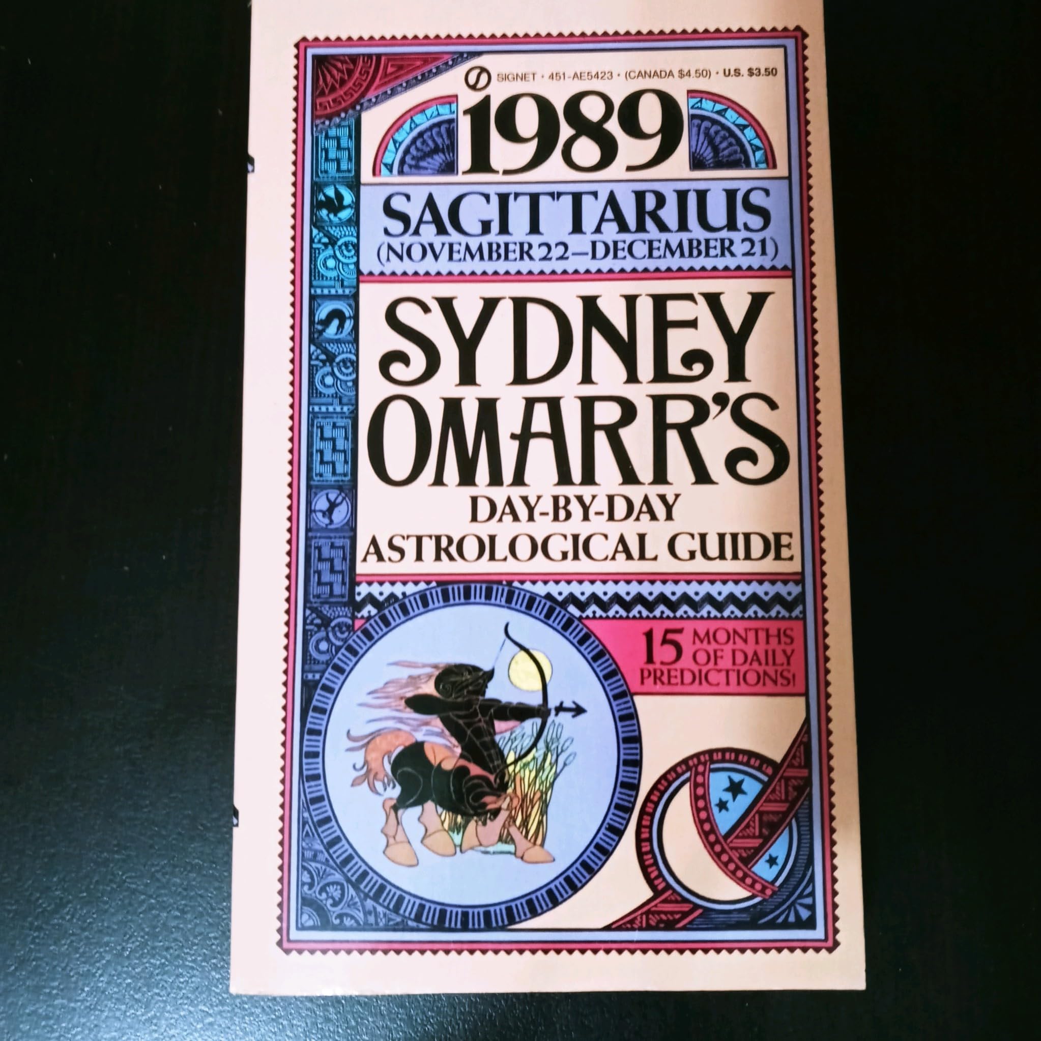 Omarr Sydney : 1989:Astrological Guide Sagittarius (Signet) Books