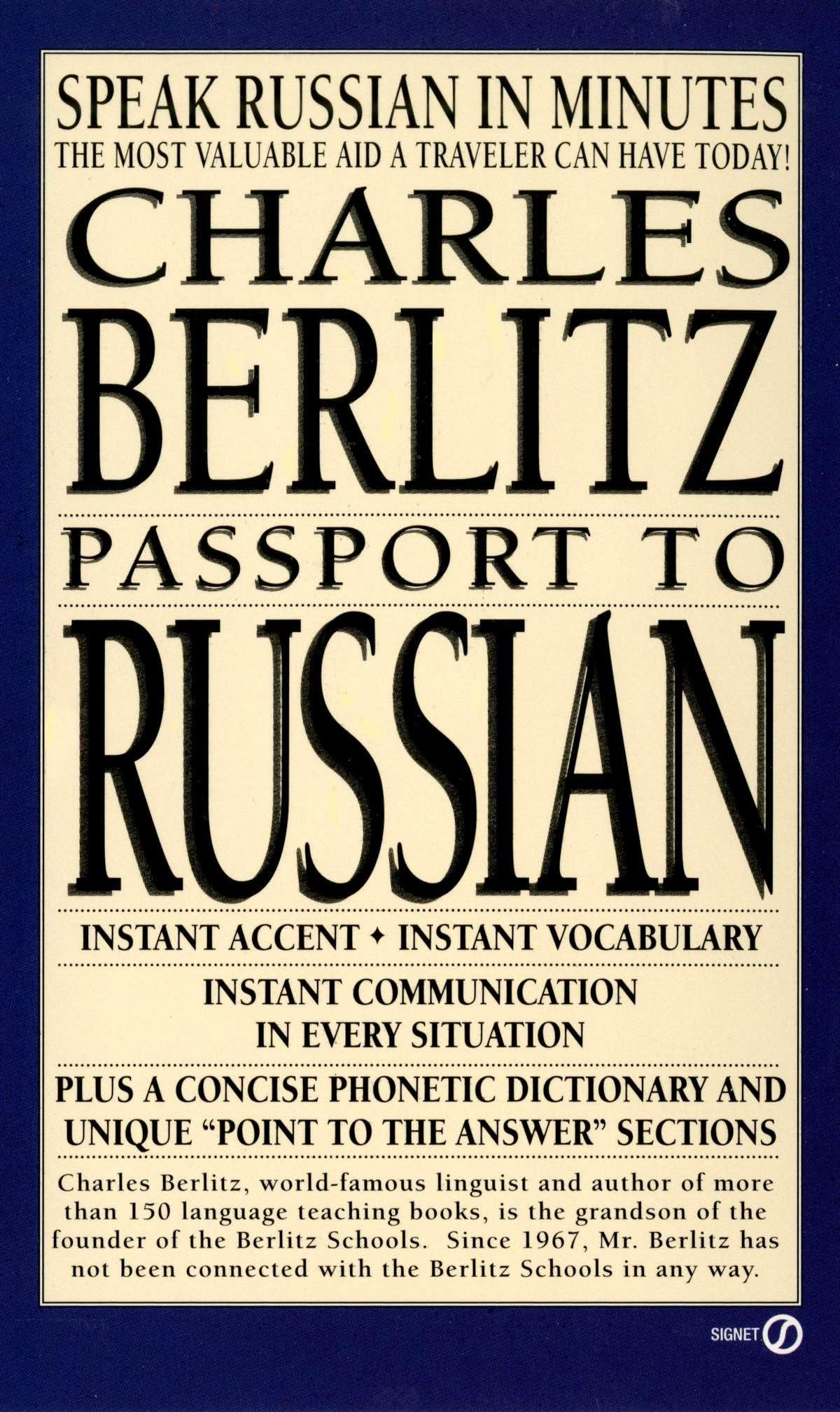 Passport to Russian: Speak Russian in Minutes (Berlitz Travel Companions) Social Sciences