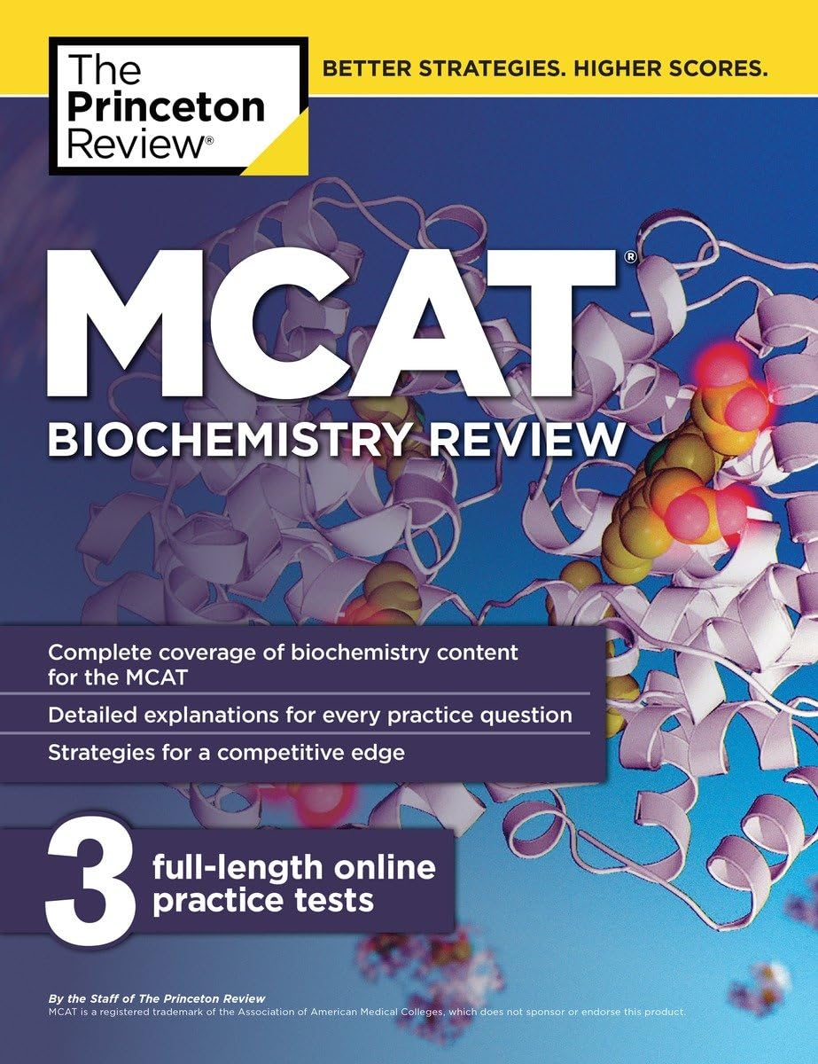 MCAT Biochemistry Review (Graduate School Test Preparation) Medicine