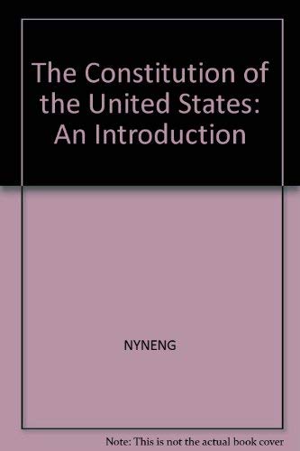The Constitution of the U.S.: An Introduction Politics & History