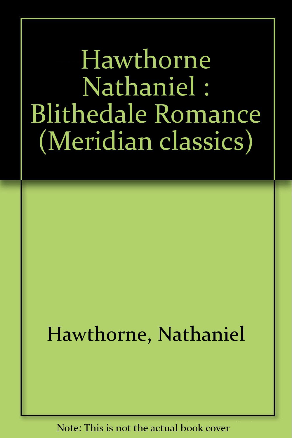 Product Image: The Blithedale Romance